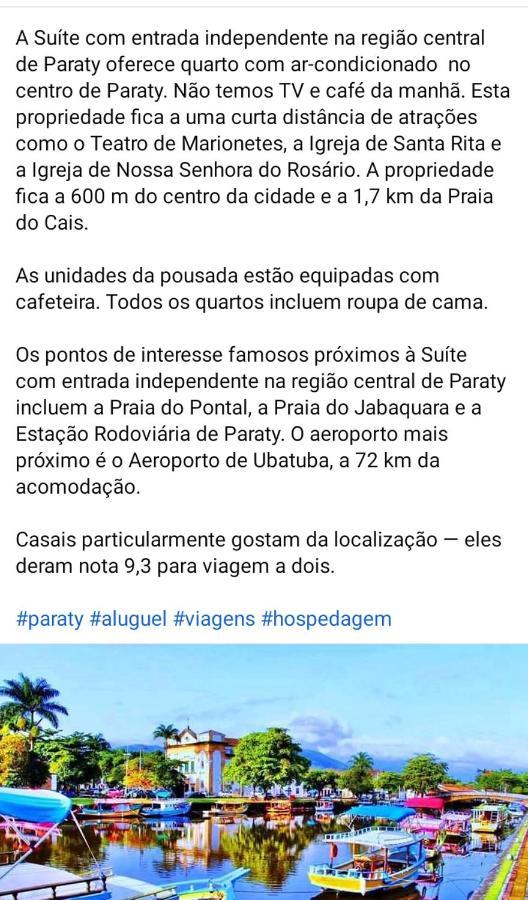 Suite Simples Com Entrada Independente Na Regiao Central De Paraty Exterior photo